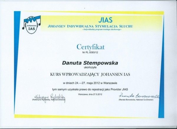 CAPD 2012-05 Kurs wprowadzający Johanse IAS