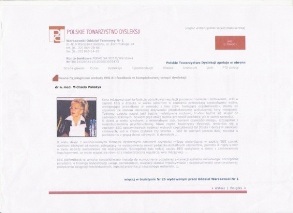 EEG BFB 2003 dr M. Pakszys PTD Konferencja